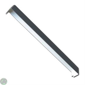 Square Fascia Corner Ext D/Ended 500mm (Dark Grey Smooth RAL7016)