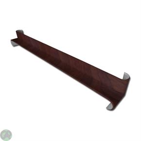 Bullnose Fascia Corner Int 500mm (Rosewood)