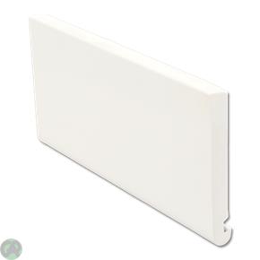 Bullnose Jumbo Fascia Box End 405mm x 1.25m (White)