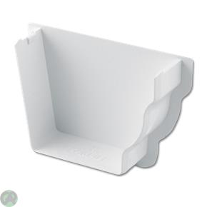 Ogee Gutter Stop End Int RH (White)