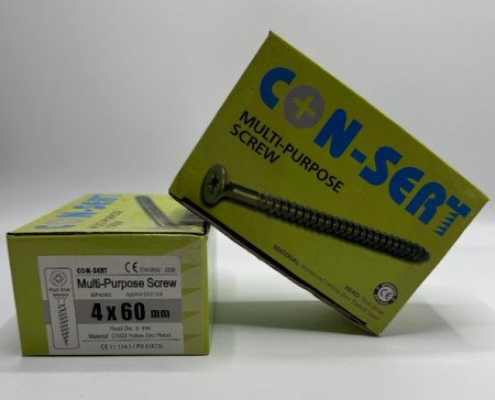 Multi purpose concrete screw 4x60mm