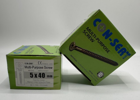 Multi purpose concrete screw 5x40mm